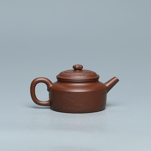 百年紫砂品牌铁画轩出品 底槽清 泥绘德钟 宫廷器紫砂壶160ml 商品图1