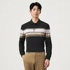 【条纹POLO衫/不变形领】柒牌polo衫男长袖秋新款商务百搭翻领T恤129T70500 商品缩略图1