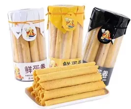百贝滋鲜蛋卷原味/芝麻味/咸蛋黄味208g