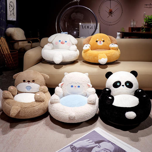 自然醒胖哒翻肚皮蒲团坐垫可爱懒人沙发椅榻榻米地上蒲团看书小坐墩QYL 商品图14