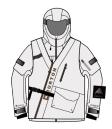 25/26BURTON雪服M CAVALRY GORE TEX YOH JACKET STOUT WHITE 商品图0