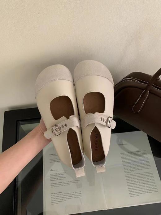 【GZ】无忧购“清仓大促”小香风豆豆鞋浅口玛丽珍鞋包头半拖鞋H226-1 J663-5 X11-05（截单后3-5天发货） 商品图3