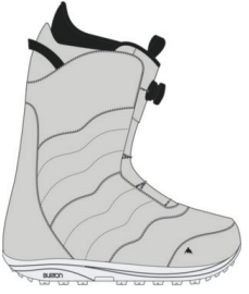 25/26BURTON雪鞋W MINT BOA GRAY CLOUD