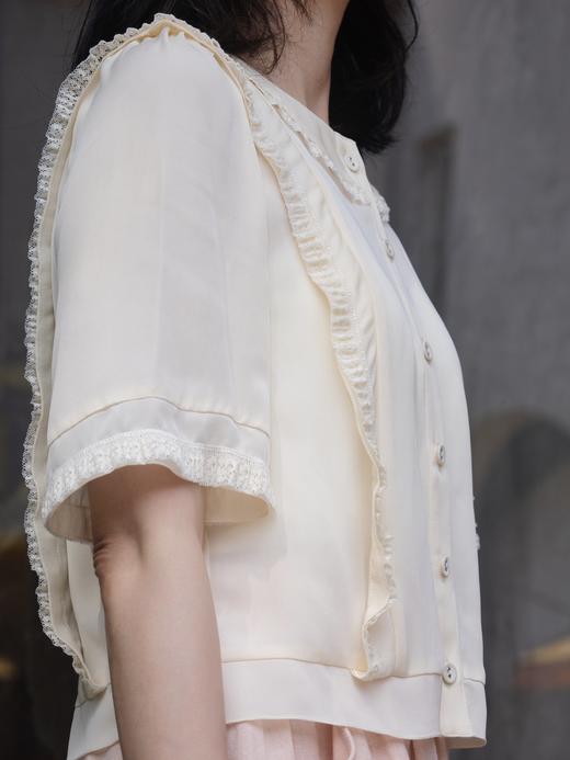 TYNVIE 荷叶边蕾丝衬衫 - 白色 商品图6