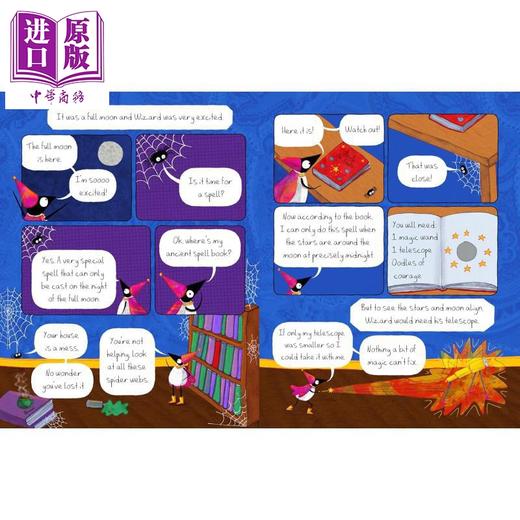 【中商原版】毛毛一家摘星际 The Floofs Reach For The Stars 英文原版 儿童漫画短篇故事 图画图像小说 进口小初文学7岁以上 商品图1
