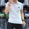 高档丝光棉珠地棉男士Polo衫立体凹凸工艺简约时尚男装   JYYP-G17#三色翻领 商品缩略图0
