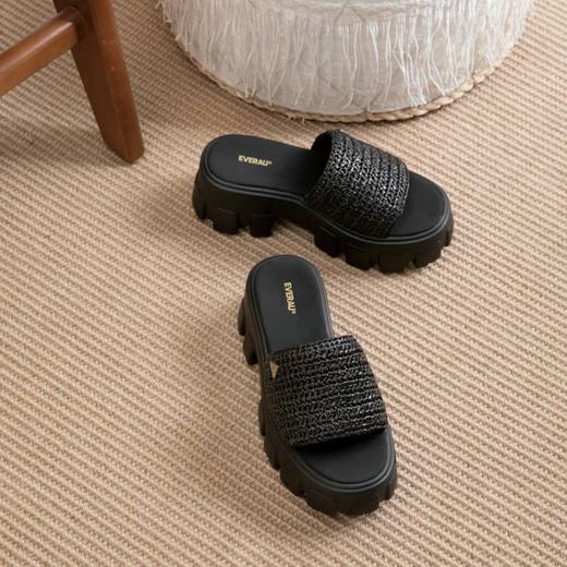 【澳洲品牌】EVERAU 编织仲夏厚底拖鞋编织拖鞋EA2050 商品图3