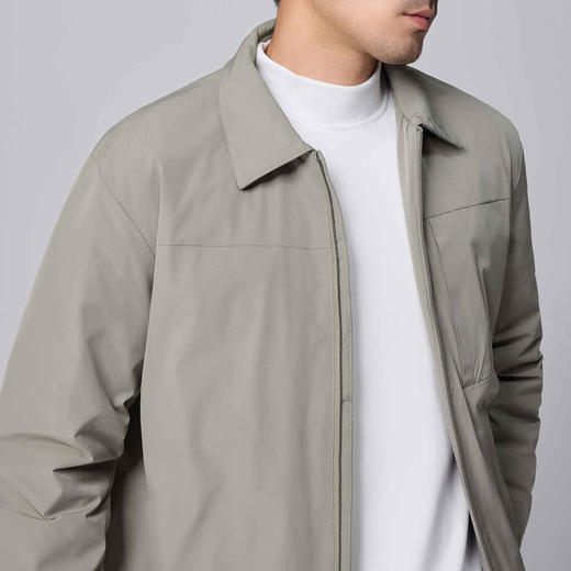 墨麦客男装赛络纺衬衫式鸭绒羽绒服男2024冬季新款轻型短款外套男 商品图4