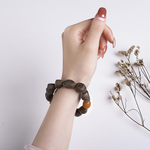 xy0456沉香+老蜜蜡随形珠手串 商品图8