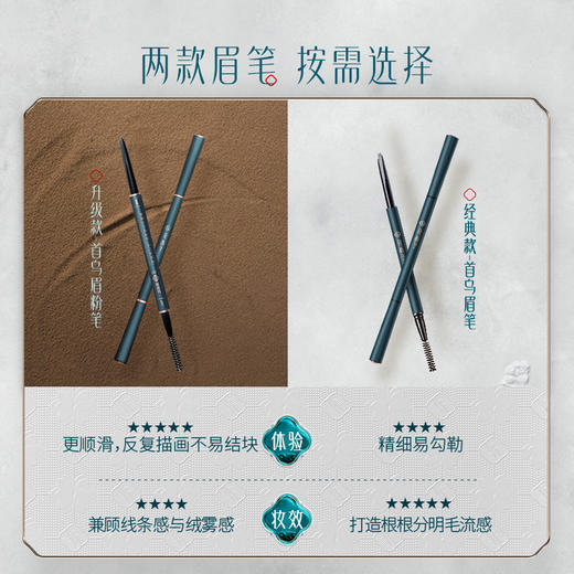 【门店专享】花西子螺黛生花眉粉笔(眉粉顺滑版)【三芯正装量】-0.08g*3 商品图6