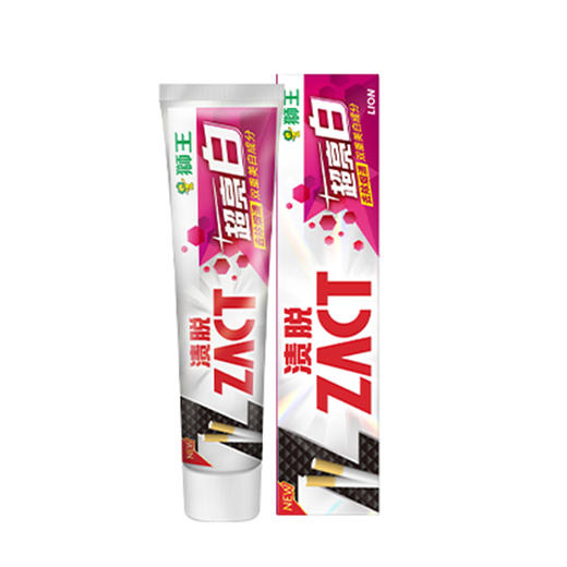 【共2支】LION/狮王 ZACT渍脱超亮白牙膏+渍脱双效牙膏 去烟渍牙渍去黄口气清新 商品图2
