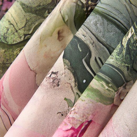 「高货wl」全新升级【铂金会员293/天猫399/差价106】(92552)洛诗琳气质重工印花连衣裙2025夏季新款收腰显瘦系带裙女 商品图3