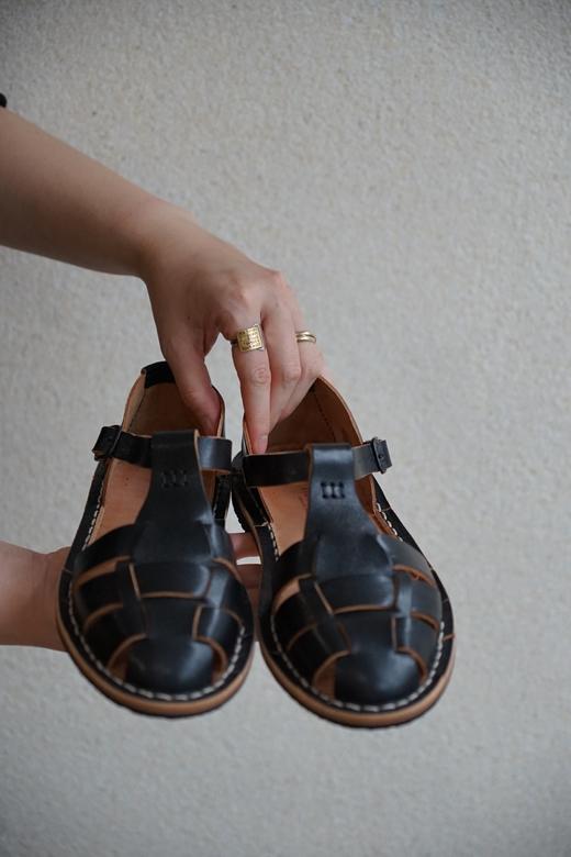 STEVE MONO 植物鞣制手工皮鞋(黑色亮面) 商品图1