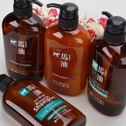 日本原装进口马油洗护二合一洗发水沐浴露护发素滋润肌肤清爽头发600ml 商品图2