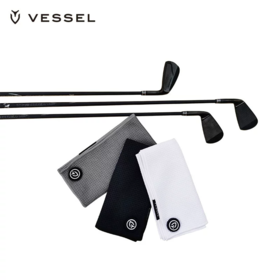 VESSEL高尔夫毛巾超细纤维磁性擦杆巾速干吸水便携清洁球杆毛巾