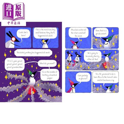 【中商原版】毛毛一家摘星际 The Floofs Reach For The Stars 英文原版 儿童漫画短篇故事 图画图像小说 进口小初文学7岁以上 商品图4