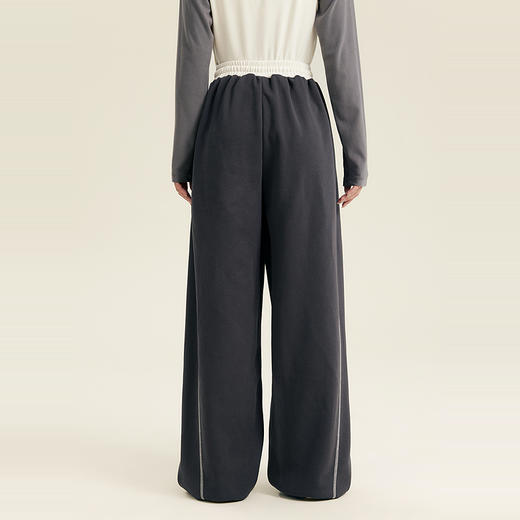 笛莎Deesha青少年女童裤子2025秋季女童撞色腰休闲阔腿裤 商品图4