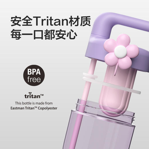 乐扣乐扣（LOCK&LOCK）吸管杯水杯Tritan材质ABF916 商品图1