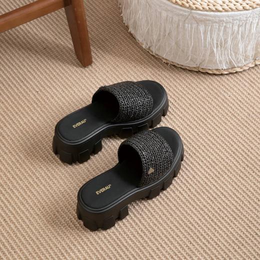 【澳洲品牌】EVERAU 编织仲夏厚底拖鞋编织拖鞋EA2050 商品图2