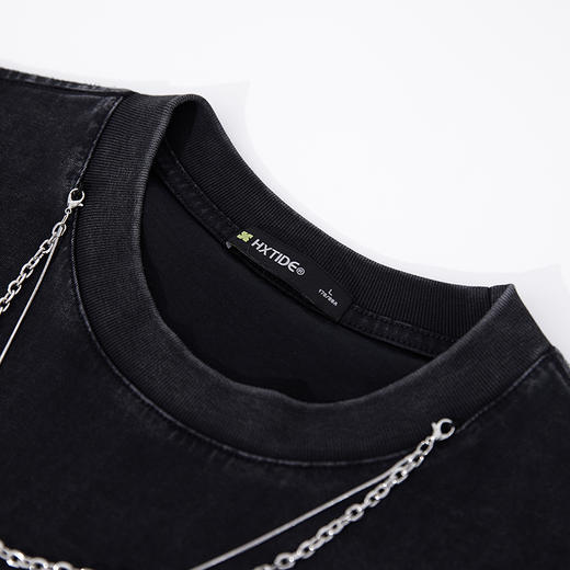 【断码清仓】HX 夏季圆领短袖T恤纯棉宽松C102520276101 商品图2