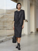 极简魅力！黑色中袖连衣裙，诠释低调高级感 商品缩略图1