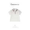 COCO ZONE 刘一一【100棉】撞色POLO领老钱风T恤 CD2A1523 商品缩略图0