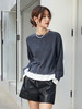 高级感拉满！深灰假两件圆领卫衣，独特拼接超吸睛 商品缩略图0