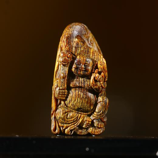 BC.BOG7.15-10   白棋沉水(弥勒佛)挂件，2.33g 商品图0