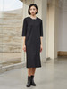 极简魅力！黑色中袖连衣裙，诠释低调高级感 商品缩略图0