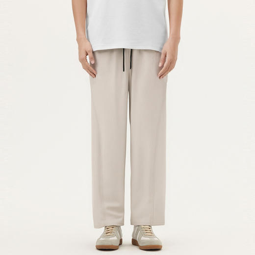 gxg.jeans男装 多色格纹肌理简约宽松直筒休闲长裤男裤 25夏热卖 商品图3