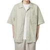 墨麦客泡泡纱条纹印花短袖衬衫男2024夏新款八字领男士衬衣50238 商品缩略图4