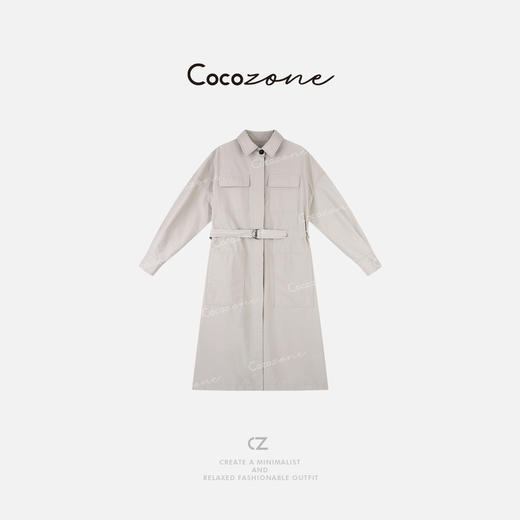 COCO ZONE 刘一一"光芒风衣"美学自然透气性多层次外套 CD1A1131 商品图0