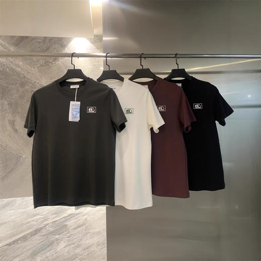 设计师线！2025双面水柔棉!凉感科技夏季男士印花休闲短袖T桖！ 商品图0