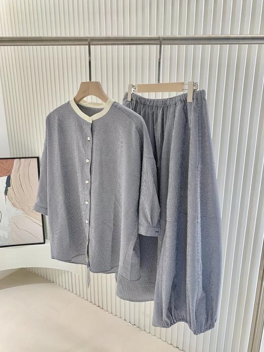 【高品质私服】【IC棉涤色织布半身裙+衬衫】格纹的经典、茧型的松弛、抽绳的巧思，触感蓬松柔软且视觉俏皮G1488/G1473-CC【无标出货 介意慎拍】 商品图8