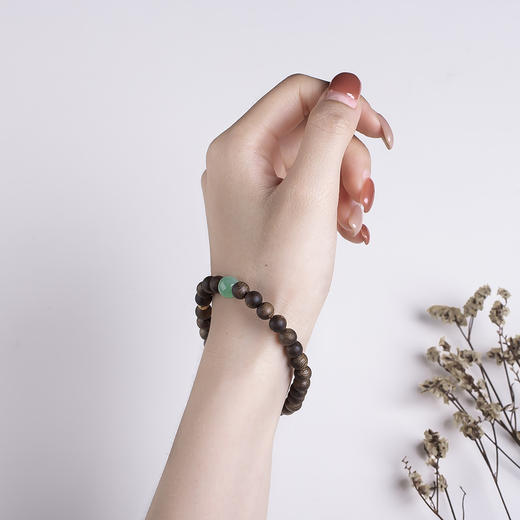 xy0453沉香+翡翠素雅手串 商品图10