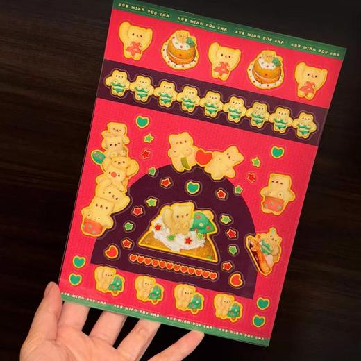 雪绵豆沙丨粉熊贴纸 商品图0