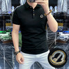 品质新款个性LOGO高端轻奢polo衫男夏季短袖翻领修身  JYYP-G27#翻领 商品缩略图1