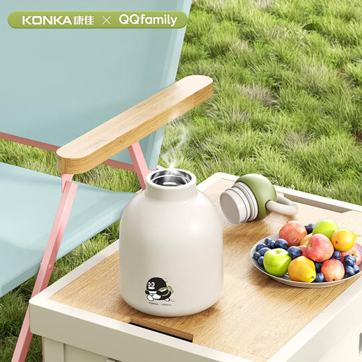 康佳(KONKA)QQfamily联名超薄电风扇卡片扇夹扇桌面扇304不锈钢随身保温杯夏日礼盒KFB-0202T-QQ 商品图3