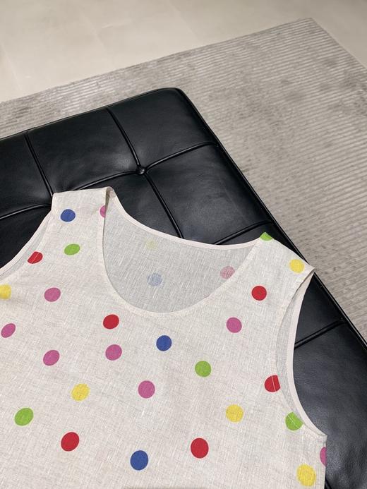 【高品质私服】【IC亚麻平纹布多巴胺彩色圆点花式上衣+半身裙】小A型极简廓形，与俏皮圆点印花结合，彰显质朴自然气息G1490/G1489-CC【无标出货 介意慎拍】 商品图13