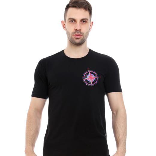 豪门男士圆领家居上衣短袖可外穿宽松舒适休闲商务M152103 商品图0