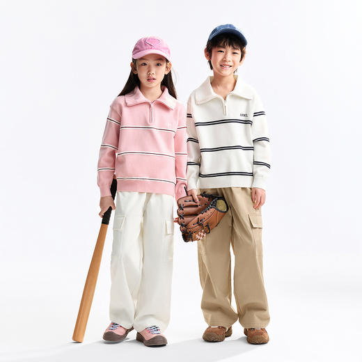 男女童全腰梭织单裤秋季新款安奈儿童装EM536522 商品图3