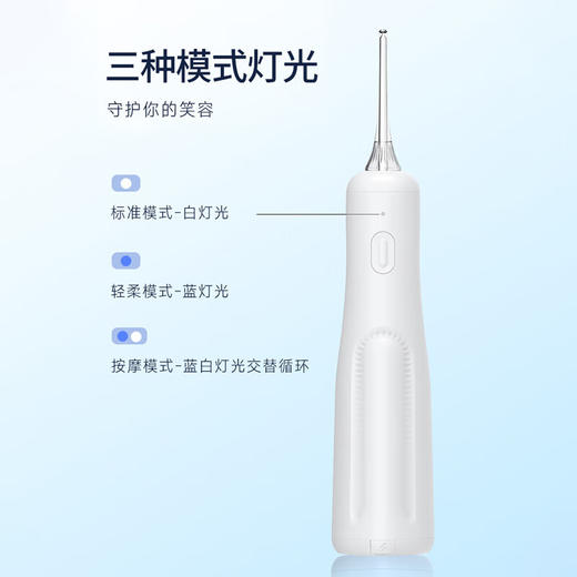 澳得迈便携式电动冲牙器  WT-312 Pro全身水洗牙齿冲洗器三个喷头 商品图5