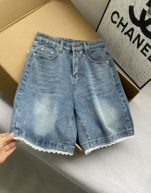 炎夏必备花边牛仔五分裤 商品图7