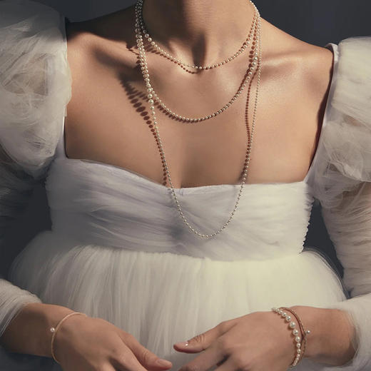 北京仓｜Mizuki-Sea-落雨 Akoya珍珠 长款 项链［美国设计师］ 商品图0