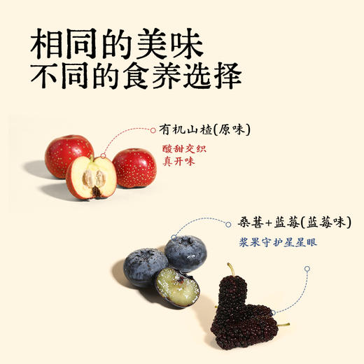 叶开泰严选 | 有机山楂棒 开胃零食 原味酸甜解馋水果桑葚 商品图3