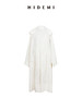 HIDEMI 进口百分百雨露亚麻超大版型大廓形可拆卸帽抽绳设计感长款慵懒时髦风衣 商品缩略图7