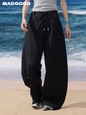 马得工地/MDGDCK252325/连腰抽绳分割贴袋香蕉裤