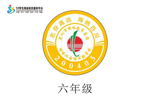 定制深圳市螺岭外国语实验学校校徽定做布标姓名贴胸章缝制包邮51 商品图6