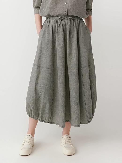 【高品质私服】【IC棉涤色织布半身裙+衬衫】格纹的经典、茧型的松弛、抽绳的巧思，触感蓬松柔软且视觉俏皮G1488/G1473-CC【无标出货 介意慎拍】 商品图6