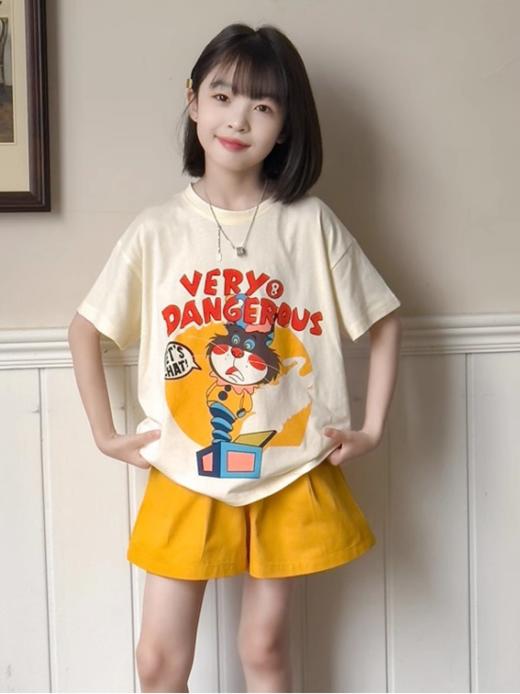 🔮玩转夏日多巴胺💦轻松拿捏可爱穿搭首选‼️【吉米故事▪夏日元气猫咪套装】🔆高饱和多巴胺色系清新亮眼，拍照超级出片📸奶酷又好穿，妥妥夏日C位～ 商品图3